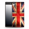 Дизайнерский пластиковый чехол для Sony Xperia E5 Флаг Британии