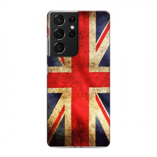 Дизайнерский пластиковый чехол для Samsung Galaxy S21 Ultra Флаг Британии