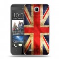 Дизайнерский пластиковый чехол для HTC Desire 300 Флаг Британии