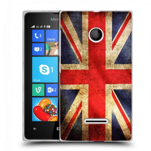 Дизайнерский пластиковый чехол для Microsoft Lumia 435 Флаг Британии
