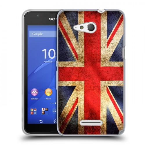 Дизайнерский пластиковый чехол для Sony Xperia E4g Флаг Британии