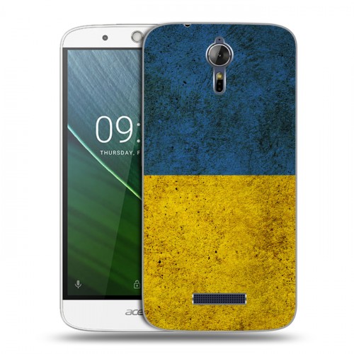 Дизайнерский силиконовый чехол для Acer Liquid Zest Plus Флаг Украины