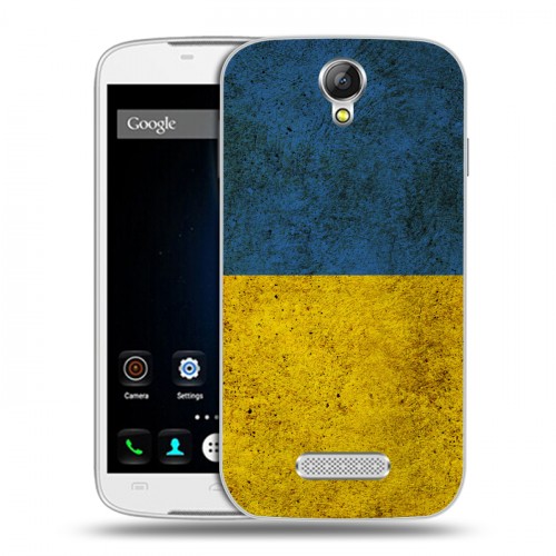 Дизайнерский пластиковый чехол для Doogee X6 Флаг Украины