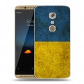 Дизайнерский пластиковый чехол для ZTE Axon 7 Флаг Украины