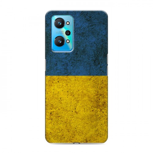 Дизайнерский силиконовый с усиленными углами чехол для Realme GT Neo 2 Флаг Украины