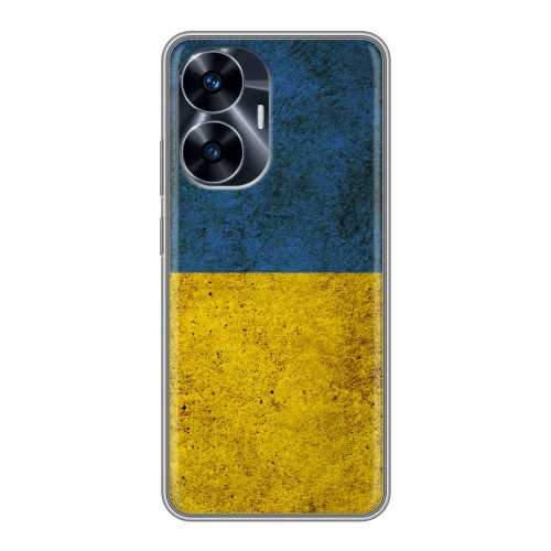 Дизайнерский силиконовый чехол для Realme C55 Флаг Украины