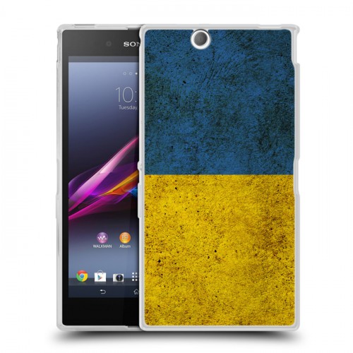 Дизайнерский пластиковый чехол для Sony Xperia Z Ultra  Флаг Украины