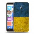 Дизайнерский пластиковый чехол для Nokia Lumia 1320 Флаг Украины