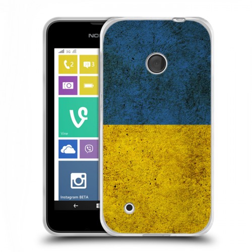 Дизайнерский пластиковый чехол для Nokia Lumia 530 Флаг Украины