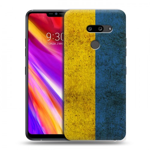 Дизайнерский пластиковый чехол для LG G8 ThinQ Флаг Украины