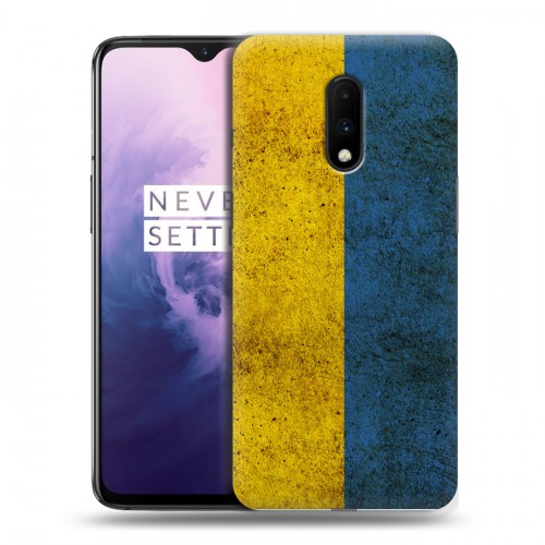 Дизайнерский пластиковый чехол для OnePlus 7 Флаг Украины