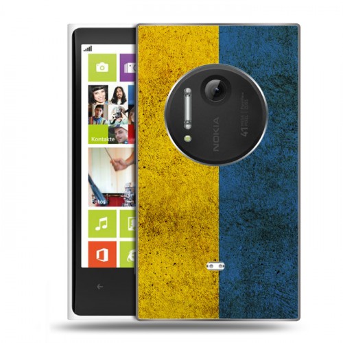 Дизайнерский силиконовый чехол для Nokia Lumia 1020 Флаг Украины