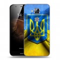 Дизайнерский силиконовый чехол для Huawei G8 Флаг Украины