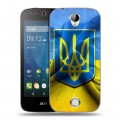 Дизайнерский силиконовый чехол для Acer Liquid Z330 Флаг Украины