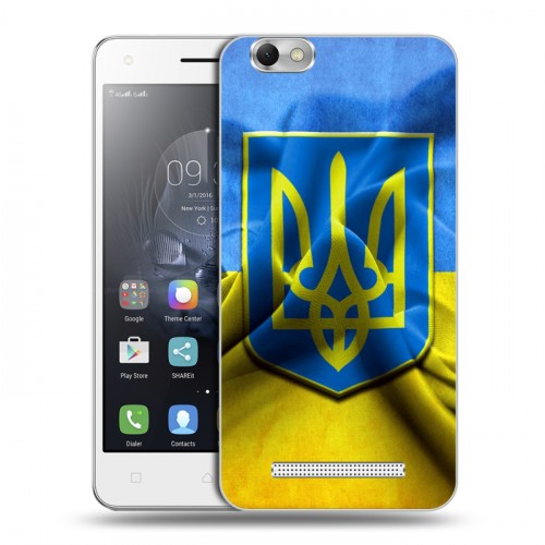 Дизайнерский силиконовый чехол для Lenovo Vibe C Флаг Украины