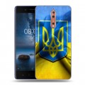 Дизайнерский пластиковый чехол для Nokia 8 Флаг Украины