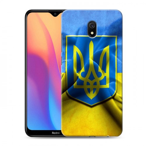 Дизайнерский силиконовый с усиленными углами чехол для Xiaomi RedMi 8A Флаг Украины