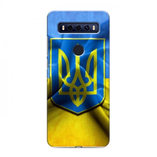 Дизайнерский пластиковый чехол для TCL 10 SE Флаг Украины