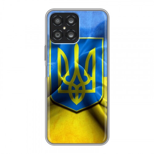 Дизайнерский силиконовый чехол для Huawei Honor X8 Флаг Украины