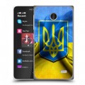 Дизайнерский пластиковый чехол для Nokia X Флаг Украины