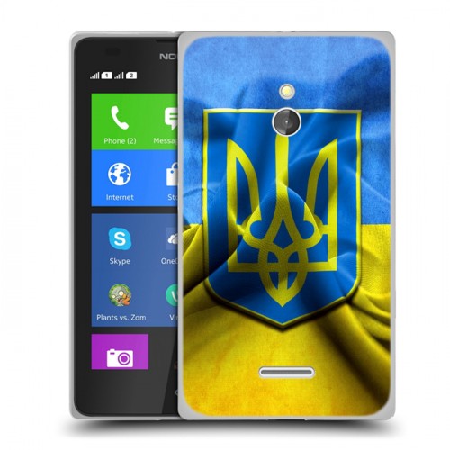 Дизайнерский силиконовый чехол для Nokia XL Флаг Украины