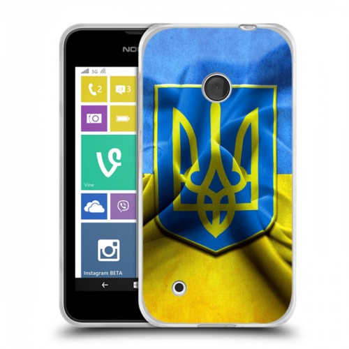 Дизайнерский пластиковый чехол для Nokia Lumia 530 Флаг Украины