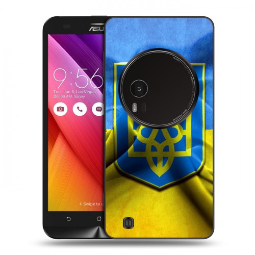Дизайнерский силиконовый чехол для Asus Zenfone Zoom Флаг Украины