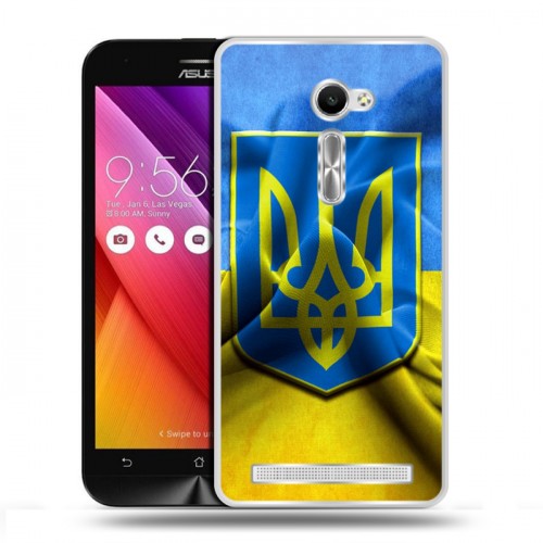 Дизайнерский пластиковый чехол для Asus Zenfone 2 5 Флаг Украины