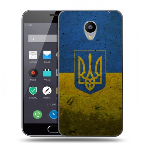 Дизайнерский пластиковый чехол для Meizu M2 Note Флаг Украины