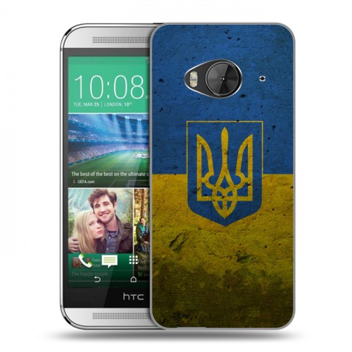 Дизайнерский силиконовый чехол для HTC One ME Флаг Украины
