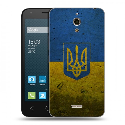 Дизайнерский силиконовый чехол для Alcatel One Touch Pixi 4 (6) Флаг Украины