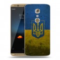 Дизайнерский пластиковый чехол для ZTE Axon 7 Флаг Украины