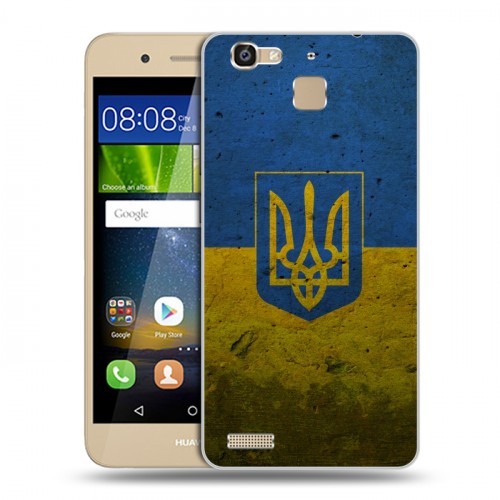 Дизайнерский пластиковый чехол для Huawei GR3 Флаг Украины