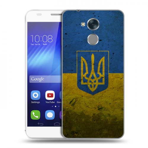 Дизайнерский пластиковый чехол для Huawei Honor 6C Флаг Украины