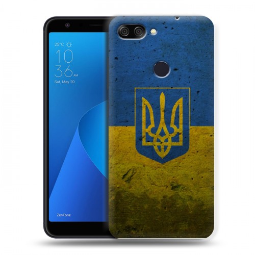 Дизайнерский пластиковый чехол для ASUS ZenFone Max Plus M1 Флаг Украины