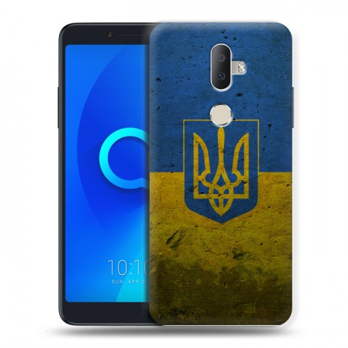 Дизайнерский пластиковый чехол для Alcatel 3V Флаг Украины
