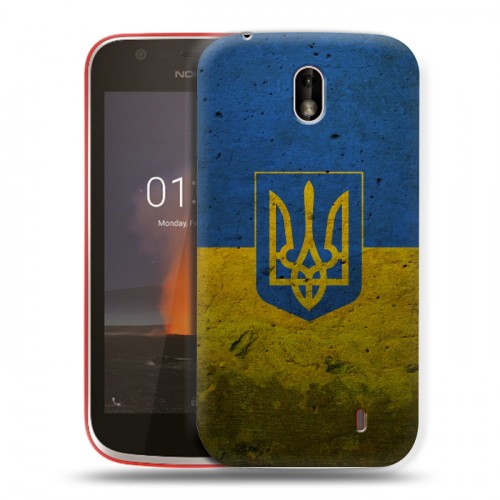 Дизайнерский пластиковый чехол для Nokia 1 Флаг Украины