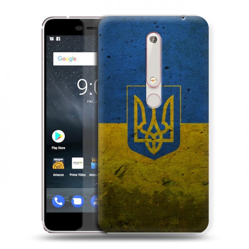 Дизайнерский пластиковый чехол для Nokia 6 (2018) Флаг Украины