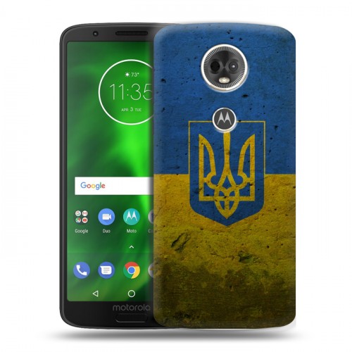 Дизайнерский пластиковый чехол для Motorola Moto E5 Plus Флаг Украины
