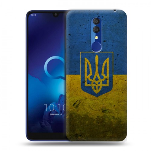 Дизайнерский пластиковый чехол для Alcatel 3 (2019) Флаг Украины