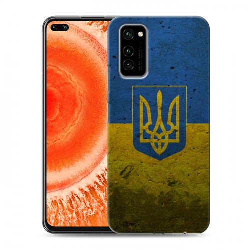 Дизайнерский силиконовый чехол для Huawei Honor View 30 Pro Флаг Украины