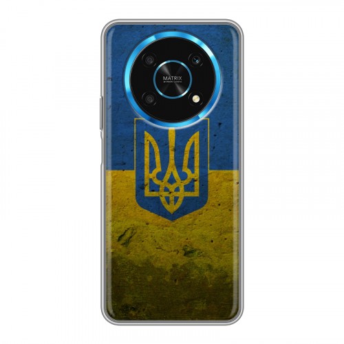Дизайнерский силиконовый с усиленными углами чехол для Huawei Honor Magic 4 Lite 5G Флаг Украины
