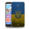 Дизайнерский пластиковый чехол для Nokia Lumia 1320 Флаг Украины