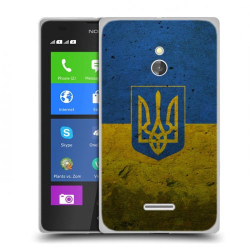 Дизайнерский силиконовый чехол для Nokia XL Флаг Украины