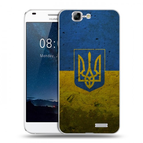 Дизайнерский силиконовый чехол для Huawei Ascend G7 Флаг Украины