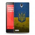 Дизайнерский пластиковый чехол для Xiaomi RedMi Note Флаг Украины