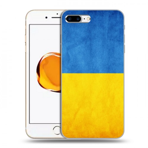 Дизайнерский силиконовый чехол для Iphone 7 Plus / 8 Plus Флаг Украины