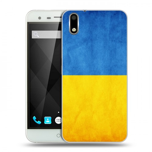 Дизайнерский пластиковый чехол для Ulefone Paris Флаг Украины