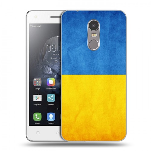 Дизайнерский силиконовый чехол для Lenovo K6 Note Флаг Украины