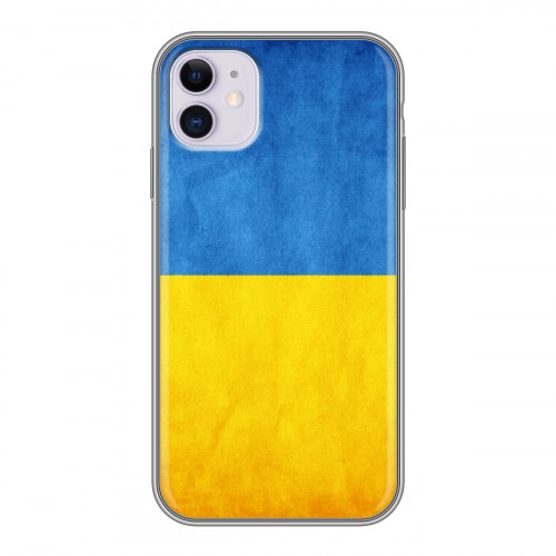 Дизайнерский пластиковый чехол для Iphone 11 Флаг Украины